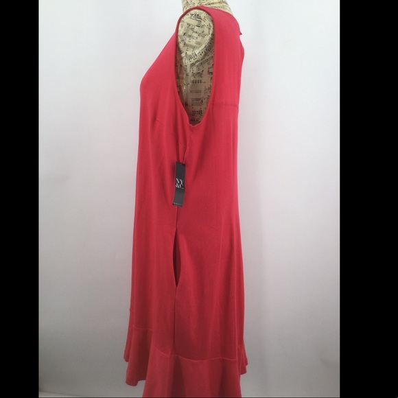 New York & Co XL Pink Midi Summer Dress - Picture 3 of 11